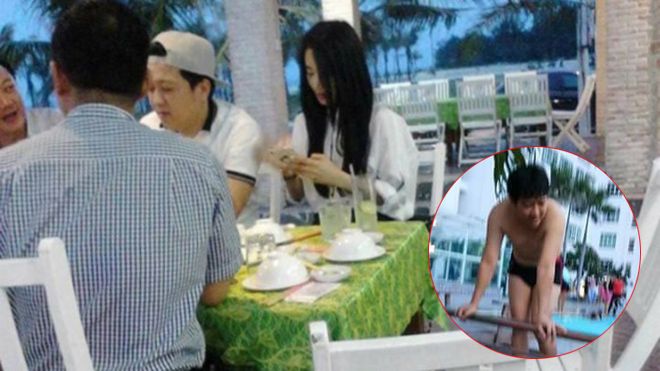 Vừa lộ thân hình mũm mĩm khi đi bơi, Trường Giang bị bắt gặp đưa Nhã Phương về ra mắt gia đình