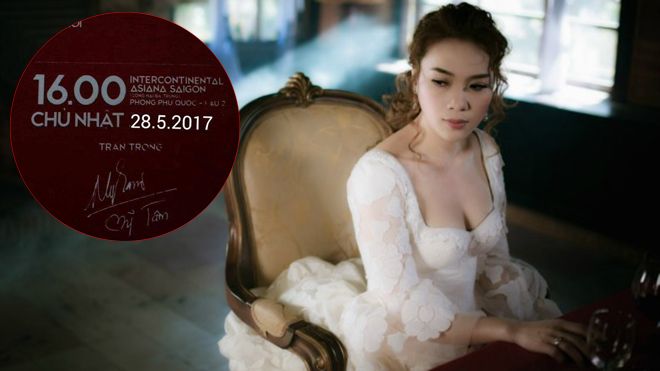 Tấm thiệp cưới của Mỹ Tâm thực chất là… thiệp mời họp báo liveshow 3 năm trước!