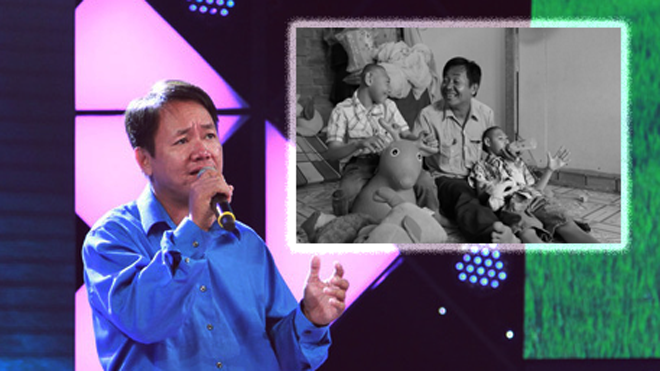 Người cha gà trống nuôi hai con teo não: Đi thi hát chỉ mong con được vui