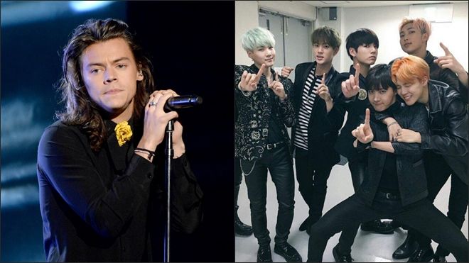 Harry Styles 'lùi bước về sau' để thấy BTS đứng đầu Billboard của Twitter rõ hơn!