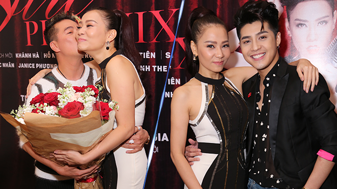 Vắng ông xã, Thu Minh quyến rũ bên Noo Phước Thịnh, Mr. Đàm trong họp báo live concert 'khủng'