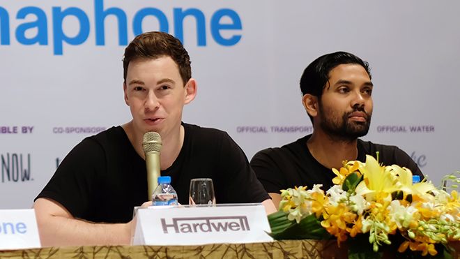 Hardwell chỉ trả lời 3 câu của truyền thông Việt, họp báo diễn ra 15 phút chớp nhoáng