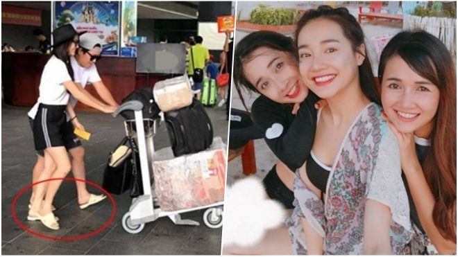 Nhã Phương mang dép tổ ong, 'tay trong tay' cùng Trường Giang đón sinh nhật ở Phú Quốc