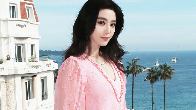 Phạm Băng Băng diện váy hồng đắm thắm mừng sinh nhật lần thứ 70 của Cannes