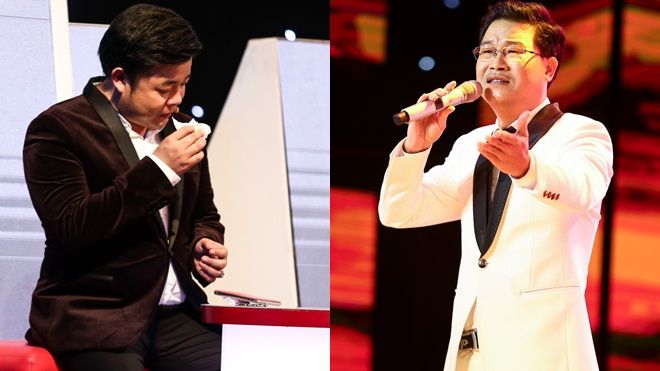 Quang Lê bật khóc nức nở nhớ về cha khi học trò Ngọc Sơn hát nhạc phẩm nổi tiếng 'Đạo làm con'
