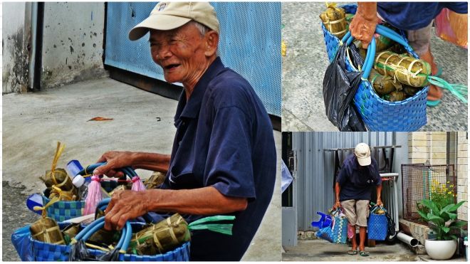 Cụ ông 100 tuổi với gần một thế kỉ miệt mài bán bánh nuôi con tật nguyền