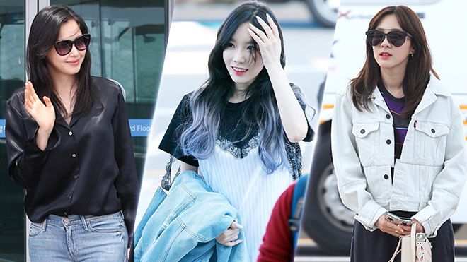 Học sao Hàn diện thời trang sân bay đơn giản mà vẫn thu hút ngời ngời