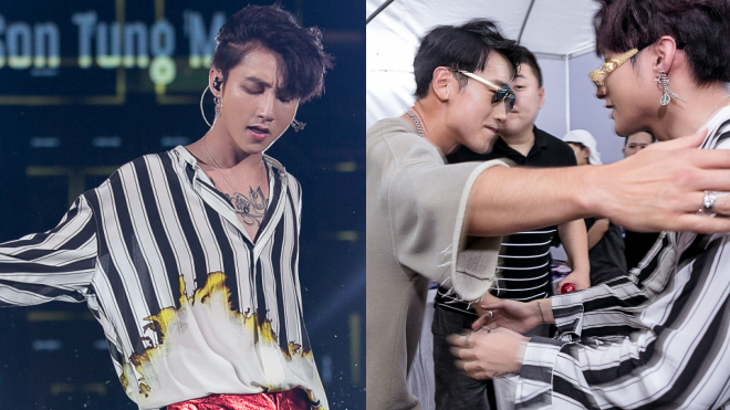 Sơn Tùng 'đốt cháy' sân khấu Bangkok mặc mưa lớn, thân thiết ôm Bi Rain trong hậu trường