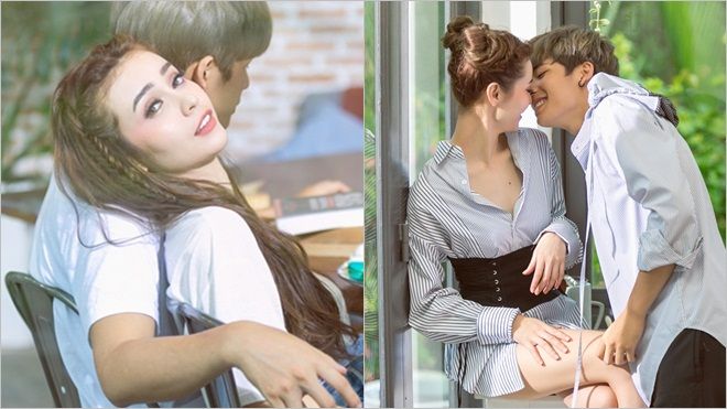 Chia tay Cường Seven, Mlee bất ngờ cực tình bên mỹ nam lạ mặt
