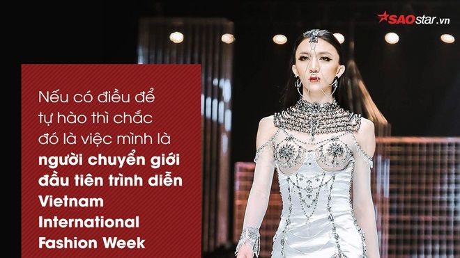 Cô gái chuyển giới đầu tiên bước lên sàn diễn lớn nhất nước cùng Kỳ Duyên, Ngọc Trinh