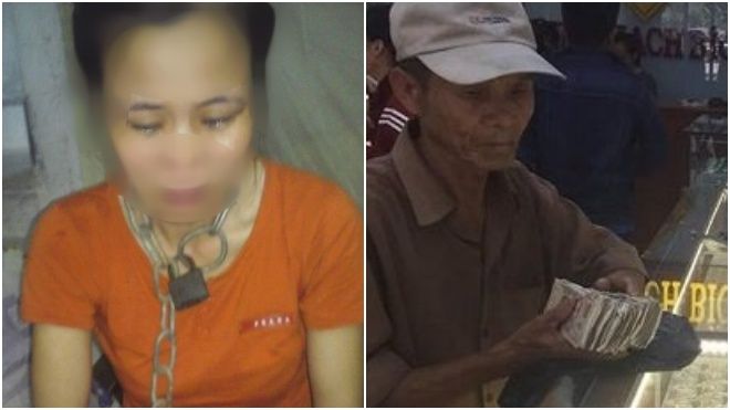 Hot nhất tuần: Xích cổ vợ vì ghen tuông, người cha ăn xin mang tiền lẻ đi mua vàng cho con gái