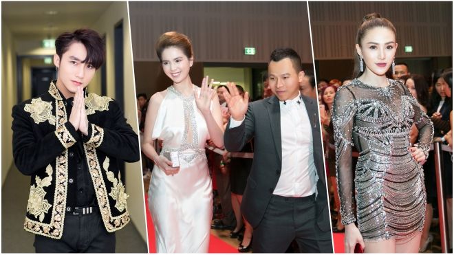 Sơn Tùng bảnh bao, Ngọc Trinh tỏa sáng bên dàn sao Việt trên thảm đỏ 'Đêm hội chân dài 11' trời Âu