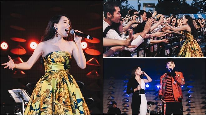 Hồ Quỳnh Hương, Ngô Kiến Huy 'cháy' hết mình trên sân khấu Nhật Bản