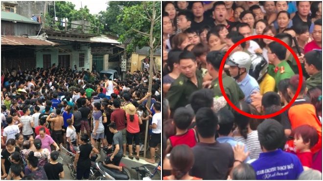 Clip: Hàng nghìn người dân phẫn nộ khi nghi phạm xuất hiện tại hiện trường vụ bé trai 35 ngày tuổi bị sát hại