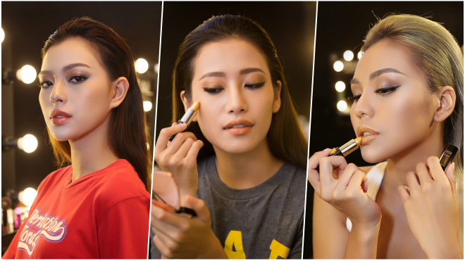 Tú Hảo, Phan Ngân, Quỳnh Như,…thí sinh nào của The Face sở hữu đôi môi nhũ vàng lấp lánh khiến bạn ấn tượng nhất?
