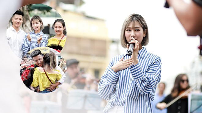 Min tiếp sức giúp chàng trai Hà Nội cầu hôn bạn gái ở Phố đi bộ