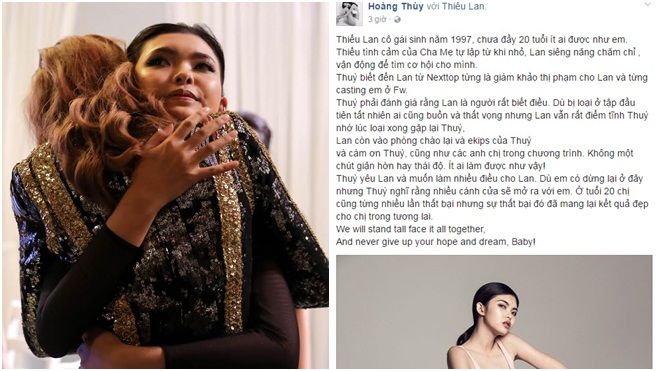 Hoàng Thùy lên tiếng bênh vực Thiếu Lan trước lí do bị Lan Khuê loại vì thiếu khiêm tốn