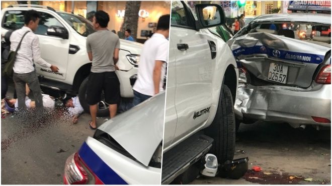 Ô tô 'điên' đâm liên hoàn trên phố Bà Triệu: Hai anh em nữ sinh gặp nạn, một người nguy kịch