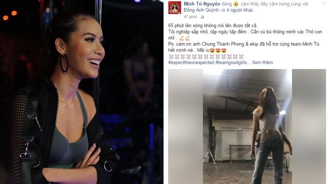 Team bị chê yếu catwalk, Minh Tú đăng clip tập luyện cho học trò và đáp trả: 'Cần cù bù thông minh'