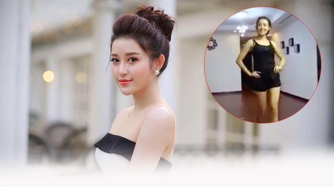 Á hậu Huyền My miệt mài tập luyện cùng chuyên gia Philippines, chuẩn bị cho Miss Grand International 2017