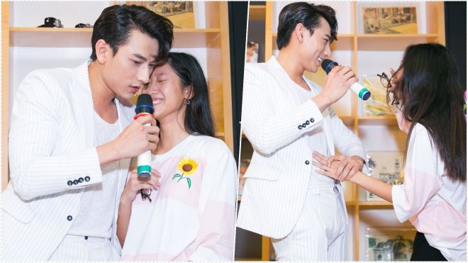 Isaac cho fan sờ bụng để chứng minh sở hữu body 6 múi