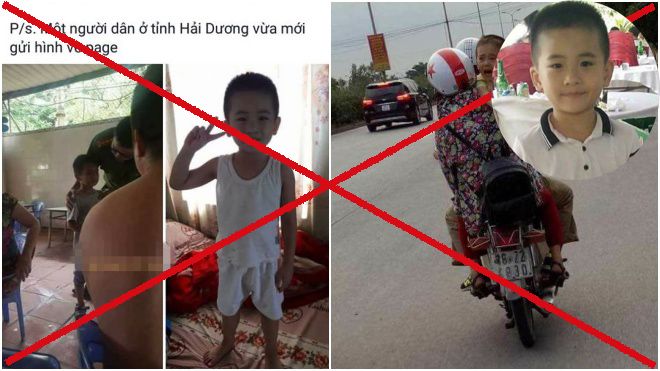 Thực hư về những bức ảnh lan truyền trên mạng, nghi là bé trai bị mất tích ở Quảng Bình