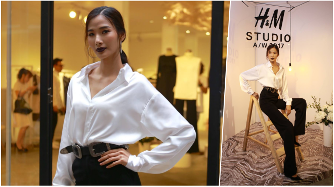 Hoàng Thùy diện thắt lưng Topshop, đụng hàng với loạt sao thế giới