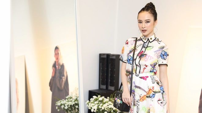 Angela Phương Trinh gây ấn tượng với mốt trang điểm 'mắt mèo' tại sự kiện