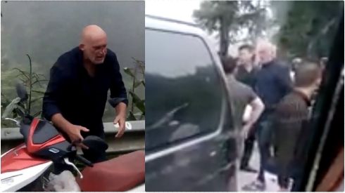 Va chạm trên đường, 2 vợ chồng người nước ngoài bị năm thanh niên vây đánh tới tấp