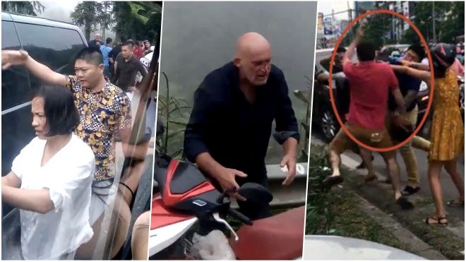 '5 thanh niên tấn công vợ chồng Tây lớn tuổi sau va chạm giao thông' - sự đê hèn của những kẻ côn đồ