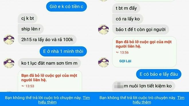 'Khóc thét' với 10x bán hàng online tự inbox, tự ship và hăm dọa khi khách không lấy đồ