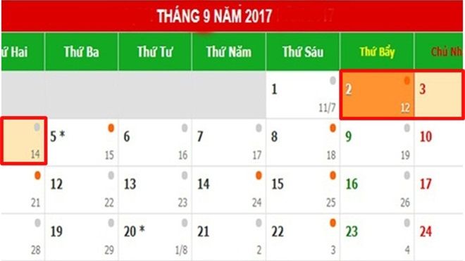 Người lao động sẽ được nghỉ bao nhiêu ngày trong dịp Quốc khánh 2/9?
