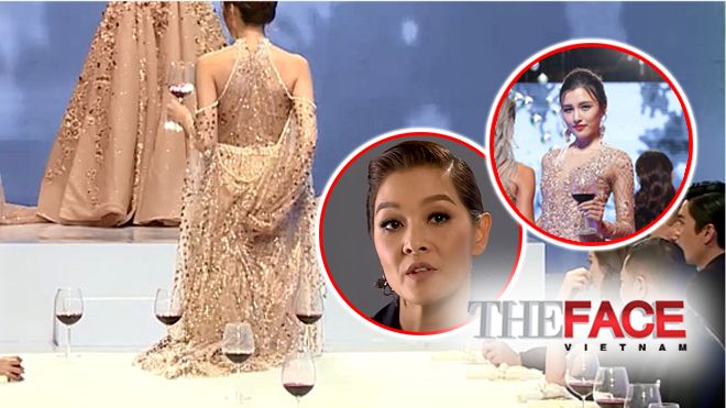 Sau 2 lần 'thoát chết', Phương Chi vụt sáng trong thử thách 'tử thần' Catwalk trên bàn tiệc