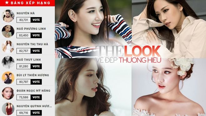 Tích cực kêu gọi bình chọn, dàn 'hot face' Linh Rin, Linh Tây, Thu Hà dẫn đầu The Look Online 2017