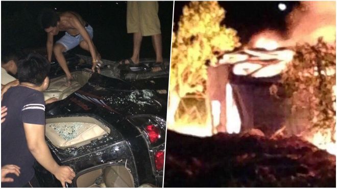 Thực hư vụ dân làng đốt chiếc xe tiền tỷ vì nghi thôi miên bắt cóc ở Hải Dương