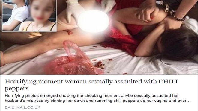 Màn đánh ghen xát ớt vào vùng kín tình địch ở Thái Nguyên lên báo nước ngoài