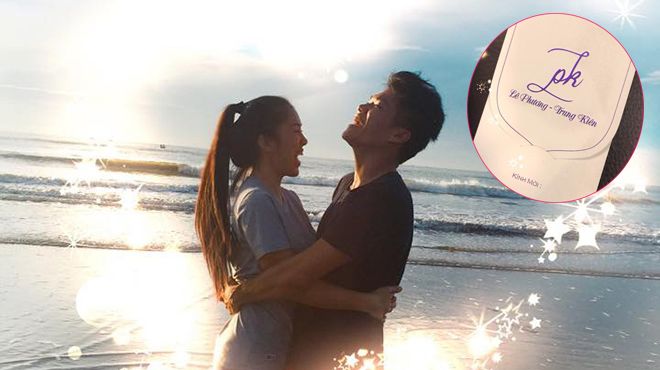 Lê Phương hạnh phúc khoe thiệp cưới giản dị với ông xã kém 7 tuổi