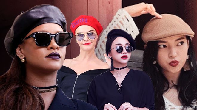 Phủ sóng sàn catwalk chưa đủ, mũ beret lại 'làm mưa làm gió' trên mặt trận streetstyle