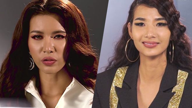 Minh Tú lại tỏ ý không phục và đây là biểu cảm để đời của Hoàng Thùy!