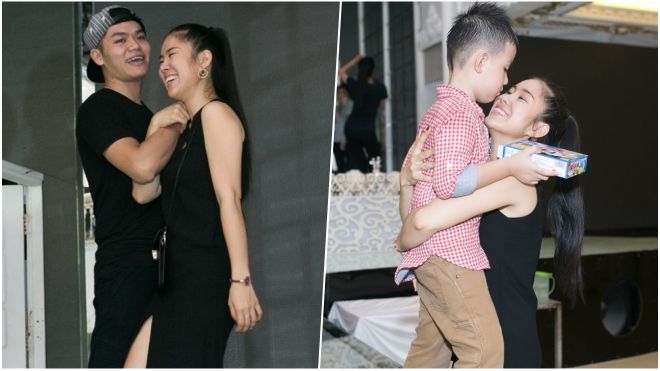 Bận rộn chuẩn bị đám cưới với bạn trai kém 7 tuổi, Lê Phương vẫn quan tâm và chơi đùa cùng con trai