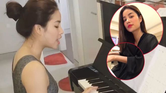 Phạm Hương vừa đàn vừa hát về cha để vơi bớt nỗi buồn