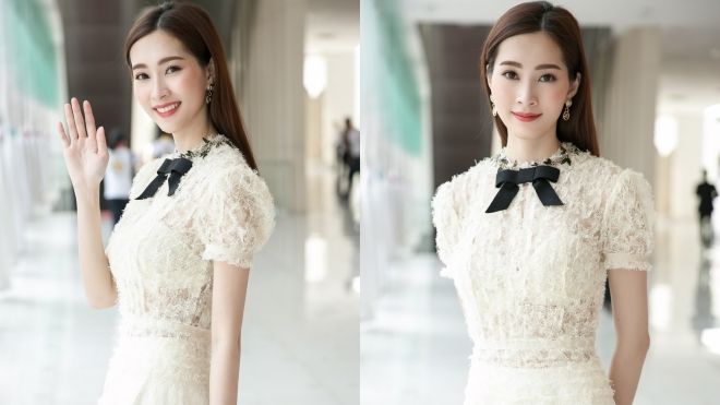 Diện trang phục đơn giản, Hoa hậu Đặng Thu Thảo vẫn đẹp hút hồn xứng danh ‘thần tiên tỷ tỷ’