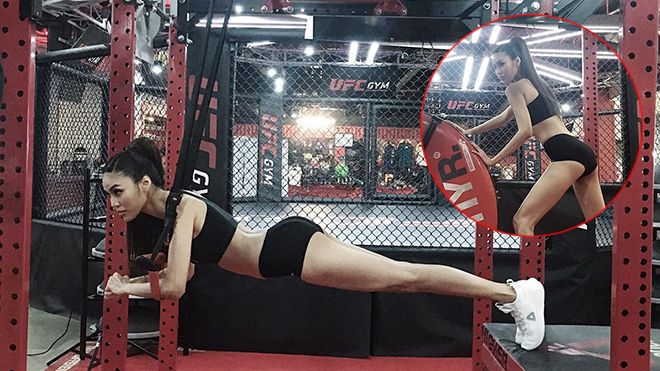 Không đi tập thì thôi, một khi đã gym Lan Khuê đều khiến fan 'lác mắt'