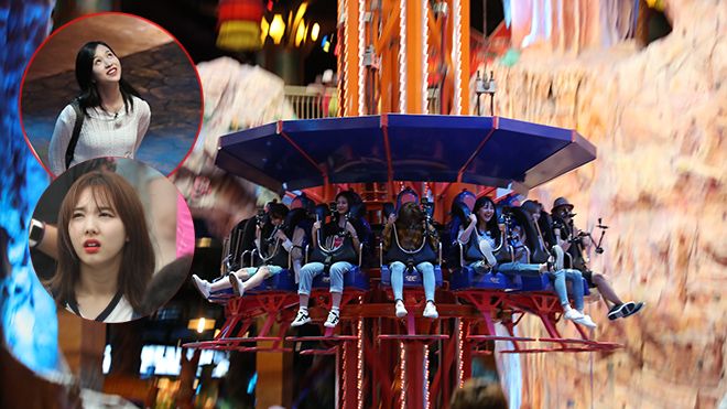 Clip: TWICE thích thú hò hét ầm ĩ khi được trải nghiệm trò chơi tại Đà Nẵng