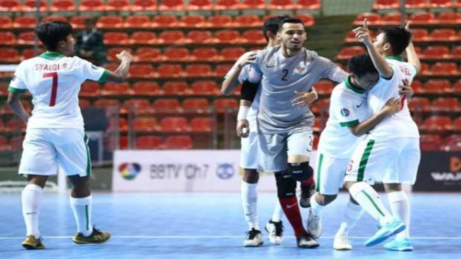 Futsal Indonesia gây địa chấn khi đánh bại đối thủ Thái Lan