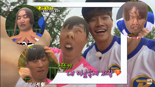 Sốc toàn tập với khuôn mặt bá đạo của Running Man khi đeo mặt nạ vớ da