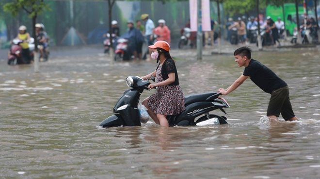 Dự báo thời tiết 23/8: Ảnh hưởng bão số 6, Hà Nội nguy cơ ngập