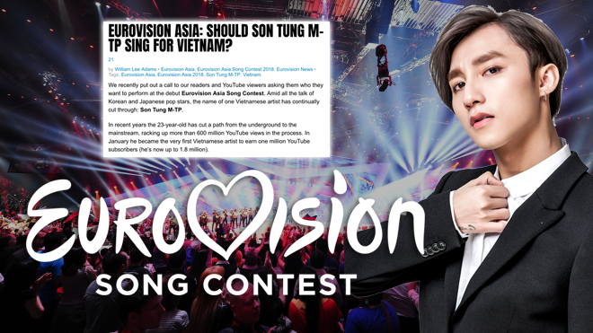 'Eurovision' mong muốn Sơn Tùng đại diện Việt Nam tham gia 'đấu trường' châu Âu?