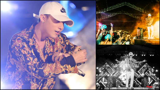 Sơn Tùng ngẫu hứng beatbox cực chất, 'cháy' trong mưa cùng 'dàn đồng ca'