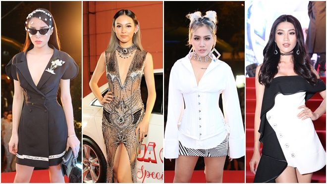 Chung kết The Face 2017: Phí Phương Anh xuất hiện như nữ thần, Vũ Ngọc Anh diện đồ cut-out táo bạo lấn át dàn sao Việt